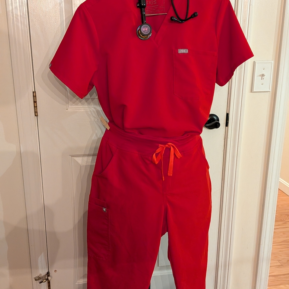 Figs Red Women's Uniform